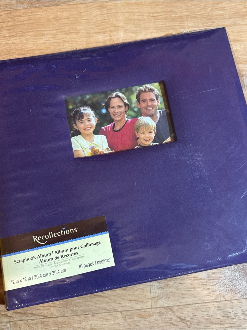 12" x 12" Recollections purple scrapbook Vintage Retired Purple 10 Sheets NWOT